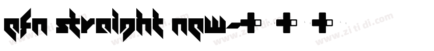 EFN Straight New字体转换